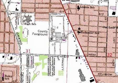 Saginaw Fairgrounds - Topo Map (newer photo)